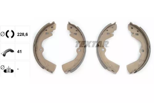 TEXTAR TEXTAR 91040400 1x Brake Shoe Set 