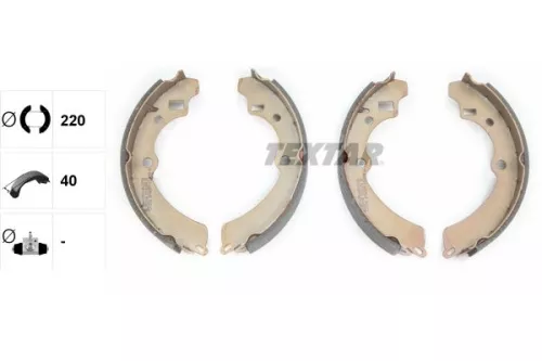 TEXTAR TEXTAR 91041200 1x Brake Shoe Set 