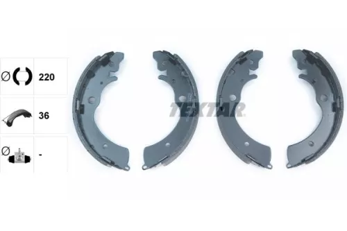TEXTAR TEXTAR 91042300 1x Brake Shoe Set 