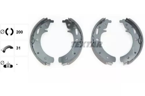 TEXTAR TEXTAR 91042900 1x Brake Shoe Set 