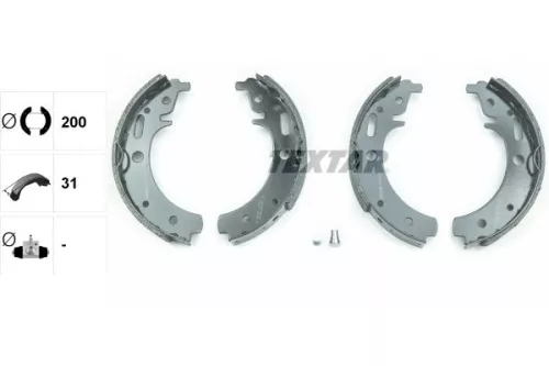 TEXTAR TEXTAR 91043000 1x Brake Shoe Set 