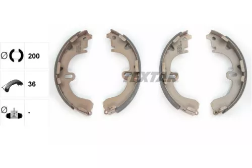 TEXTAR TEXTAR 91043100 1x Brake Shoe Set 