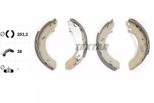 TEXTAR TEXTAR 91043800 1x Brake Shoe Set 