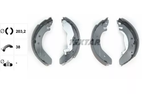 TEXTAR TEXTAR 91043900 1x Brake Shoe Set 