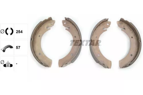 TEXTAR TEXTAR 91044300 1x Brake Shoe Set 