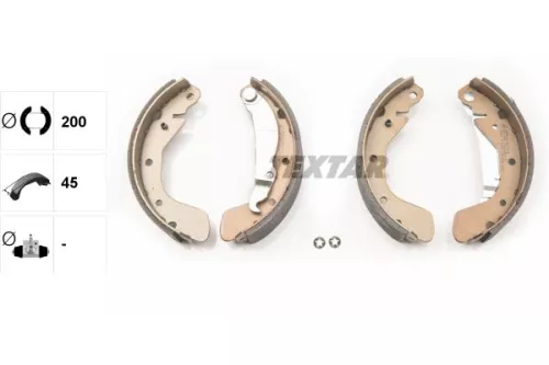 TEXTAR TEXTAR 91044900 1x Brake Shoe Set 