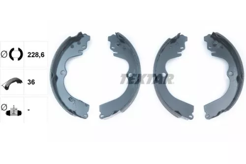 TEXTAR TEXTAR 91045901 1x Brake Shoe Set 
