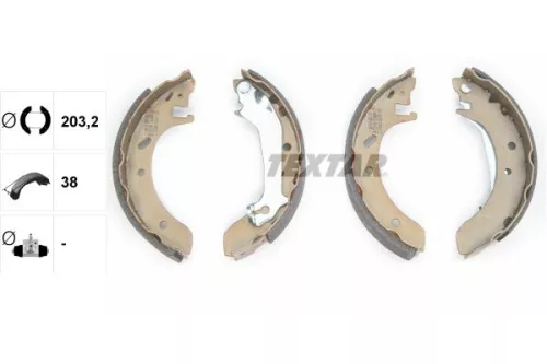 TEXTAR TEXTAR 91046600 1x Brake Shoe Set 