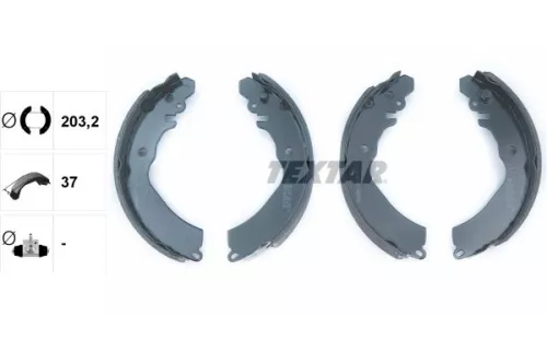 TEXTAR TEXTAR 91047100 1x Brake Shoe Set 