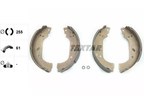 TEXTAR TEXTAR (91047800) 1x Brake Shoe Set 