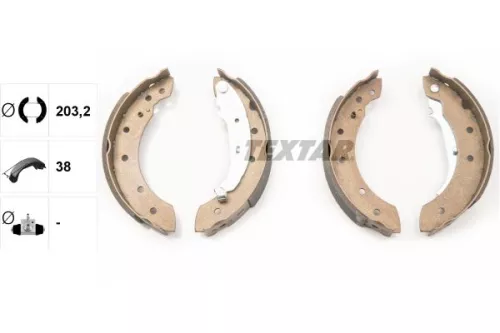 TEXTAR TEXTAR 91048000 1x Brake Shoe Set 