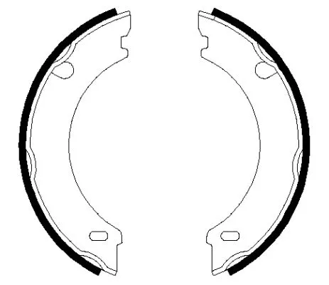 TEXTAR TEXTAR 91048301 1x Brake Shoe Set, parking brake 