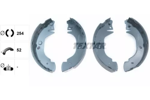 TEXTAR TEXTAR 91048500 1x Brake Shoe Set 