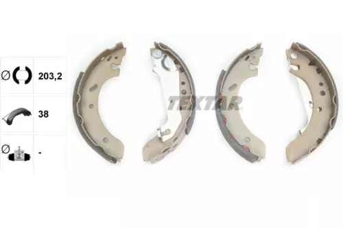 TEXTAR TEXTAR 91048900 1x Brake Shoe Set 