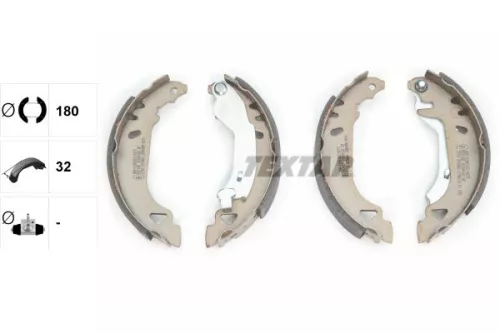 TEXTAR TEXTAR 91049100 1x Brake Shoe Set 