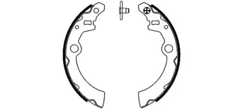 TEXTAR TEXTAR 91050800 1x Brake Shoe Set 