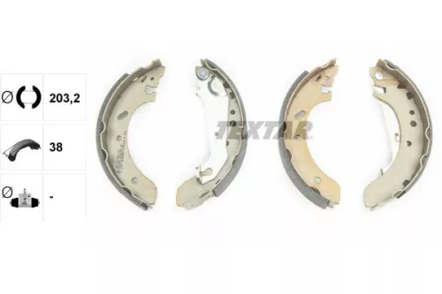 TEXTAR TEXTAR 91051500 1x Brake Shoe Set 