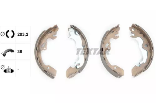TEXTAR TEXTAR 91052500 1x Brake Shoe Set 