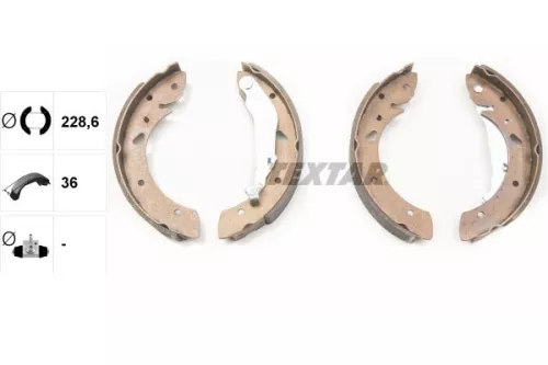 TEXTAR TEXTAR 91053400 1x Brake Shoe Set 
