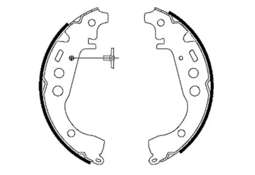 1x Brake Shoe Set