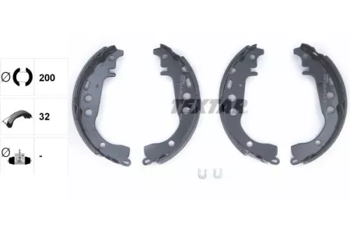 TEXTAR TEXTAR 91053500 1x Brake Shoe Set 