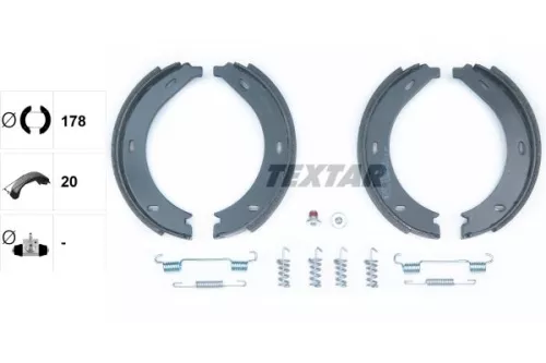 TEXTAR TEXTAR 91054600 1x Brake Shoe Set, parking brake 