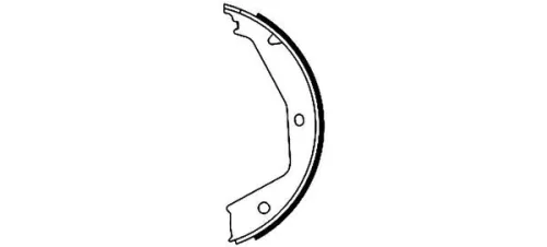 1x Brake Shoe Set, parking brake