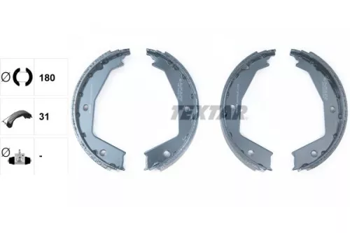 TEXTAR TEXTAR 91054700 1x Brake Shoe Set, parking brake 
