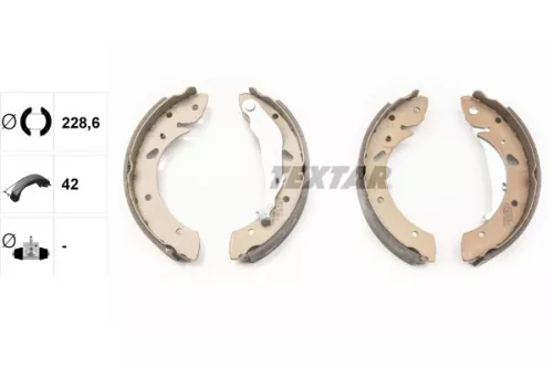 TEXTAR TEXTAR 91055200 1x Brake Shoe Set 