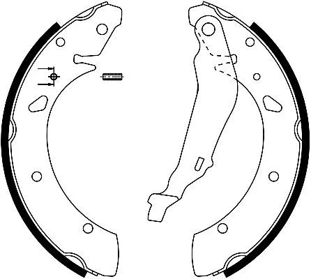1x Brake Shoe Set
