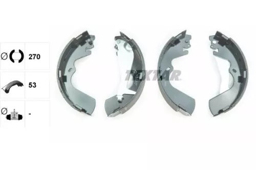 TEXTAR TEXTAR 91055300 1x Brake Shoe Set 