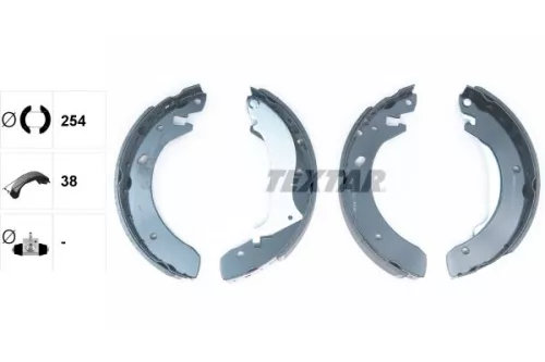 TEXTAR TEXTAR 91055600 1x Brake Shoe Set 