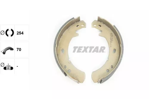 TEXTAR TEXTAR 91055700 1x Brake Shoe Set, parking brake 