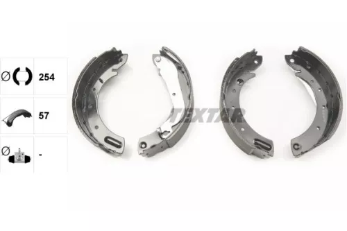 TEXTAR TEXTAR 91055800 1x Brake Shoe Set 