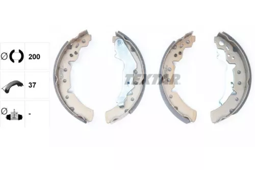 TEXTAR TEXTAR 91056700 1x Brake Shoe Set 