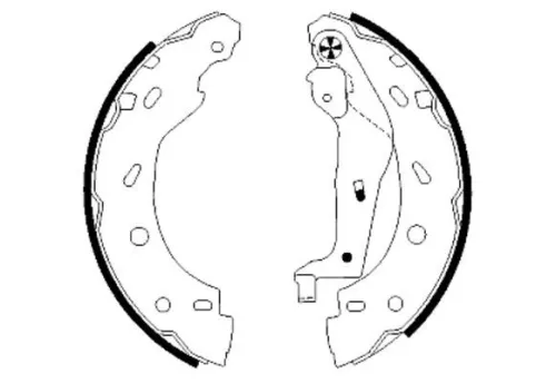 1x Brake Shoe Set