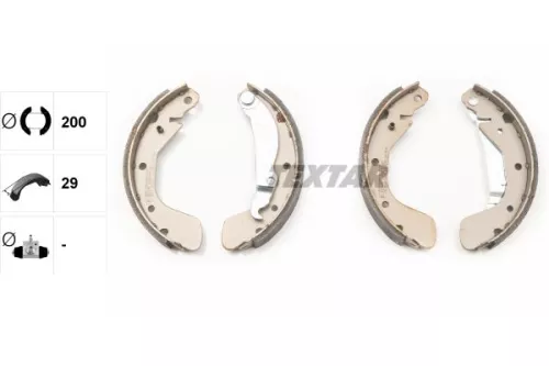TEXTAR TEXTAR 91058100 1x Brake Shoe Set 