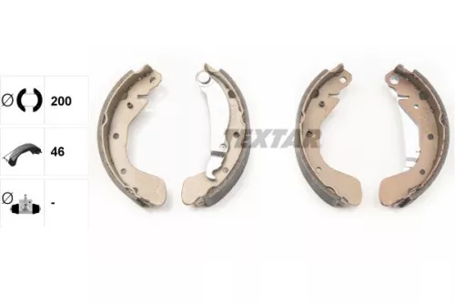 TEXTAR TEXTAR 91058200 1x Brake Shoe Set 