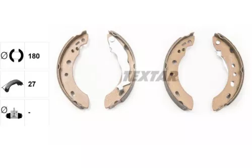 TEXTAR TEXTAR 91058300 1x Brake Shoe Set 