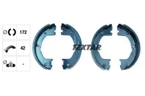 TEXTAR TEXTAR 91059000 1x Brake Shoe Set, parking brake 