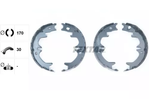 TEXTAR TEXTAR 91059400 1x Brake Shoe Set, parking brake 