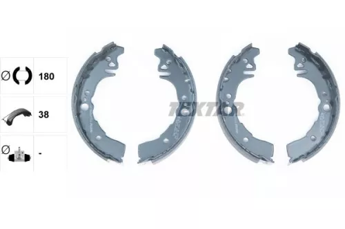 TEXTAR TEXTAR 91059700 1x Brake Shoe Set 