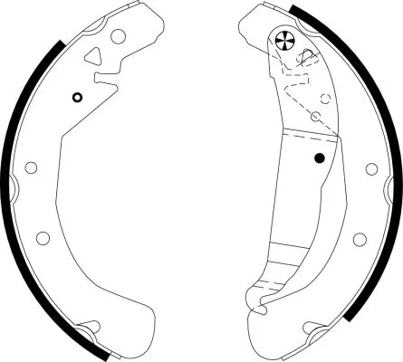 1x Brake Shoe Set