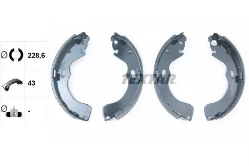 TEXTAR TEXTAR 91060600 1x Brake Shoe Set 