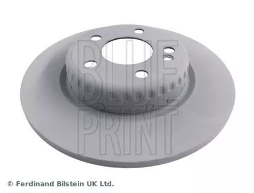 2x BLUE Print Rear Solid Brake Discs For Mercedes-benz C-class