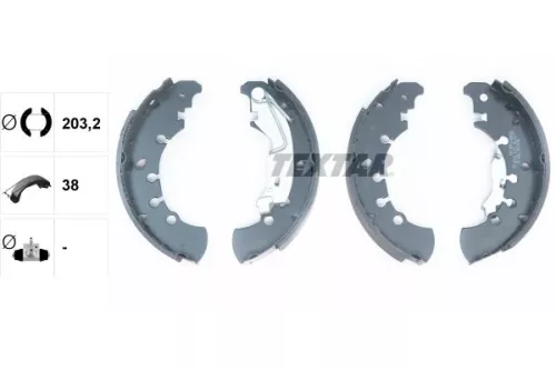 TEXTAR TEXTAR 91061100 1x Brake Shoe Set 