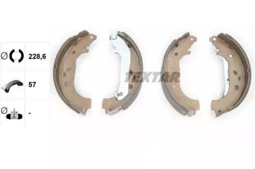 TEXTAR TEXTAR 91061400 1x Brake Shoe Set 