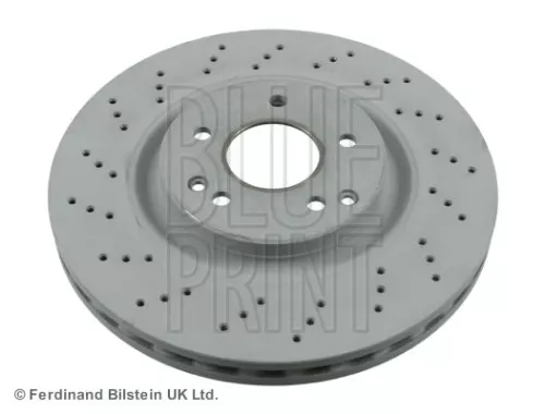 BLUE PRINT BLUE PRINT ADU174335 2x BLUE Print Front Perforated/vented Brake Discs For Mercedes-benz C-class Clk Slk 