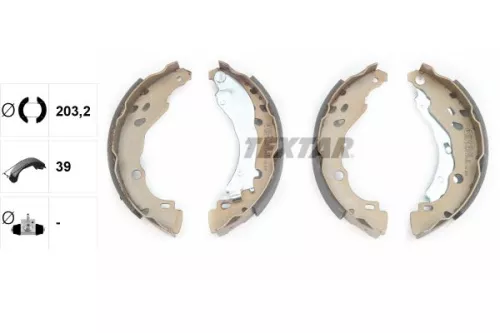 TEXTAR TEXTAR 91061600 1x Brake Shoe Set 