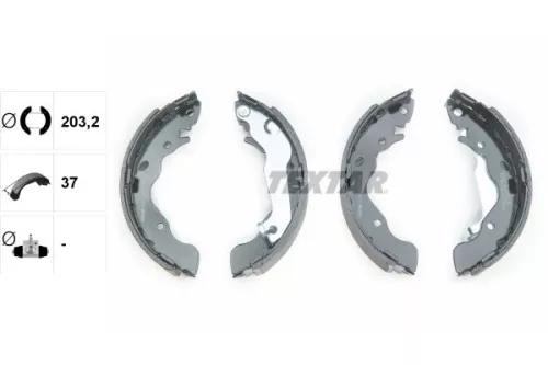 TEXTAR TEXTAR 91061700 1x Brake Shoe Set 